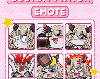 Custom Twitch Emotes | Anime Emoji Pack for Streamers