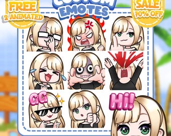 Custom Twitch Emotes | Animated Emotes | Twitch Emote for streamer | YCH | Animal Emotes | Chibi Style | Kick Emotes | Discord Emotes