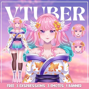Aangepast Vtuber-model commercieel gebruik voor Live2D Vtuber Anime Character Design en Vtuber mannelijk en vrouwelijk klaar voor gebruik voor je stream