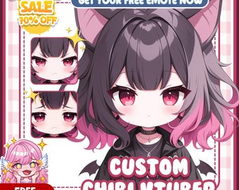 Custom Chibi VTuber Model Commission | Anime VTuber Avatar for Streaming