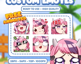 Custom Twitch Emotes | Animated Emotes | Twitch Emote for streamer | YCH | Animal Emotes | Chibi Style | Kick Emotes | Discord Emotes