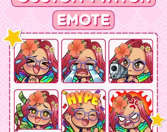 Custom Twitch Emotes | Anime Emoji Pack for Streamers