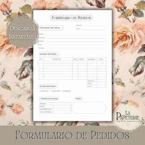 A4 Purchase Order | Order Form Template | Organize your orders in style | Printable Order Sheet | Professional Order Template