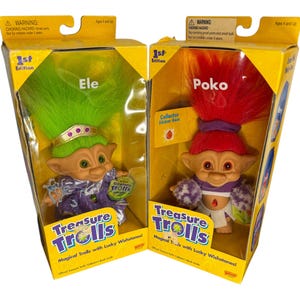 Vintage Treasure Troll: Ele Poko 5&quot; 1998 1st Edition (Brand New in Box)