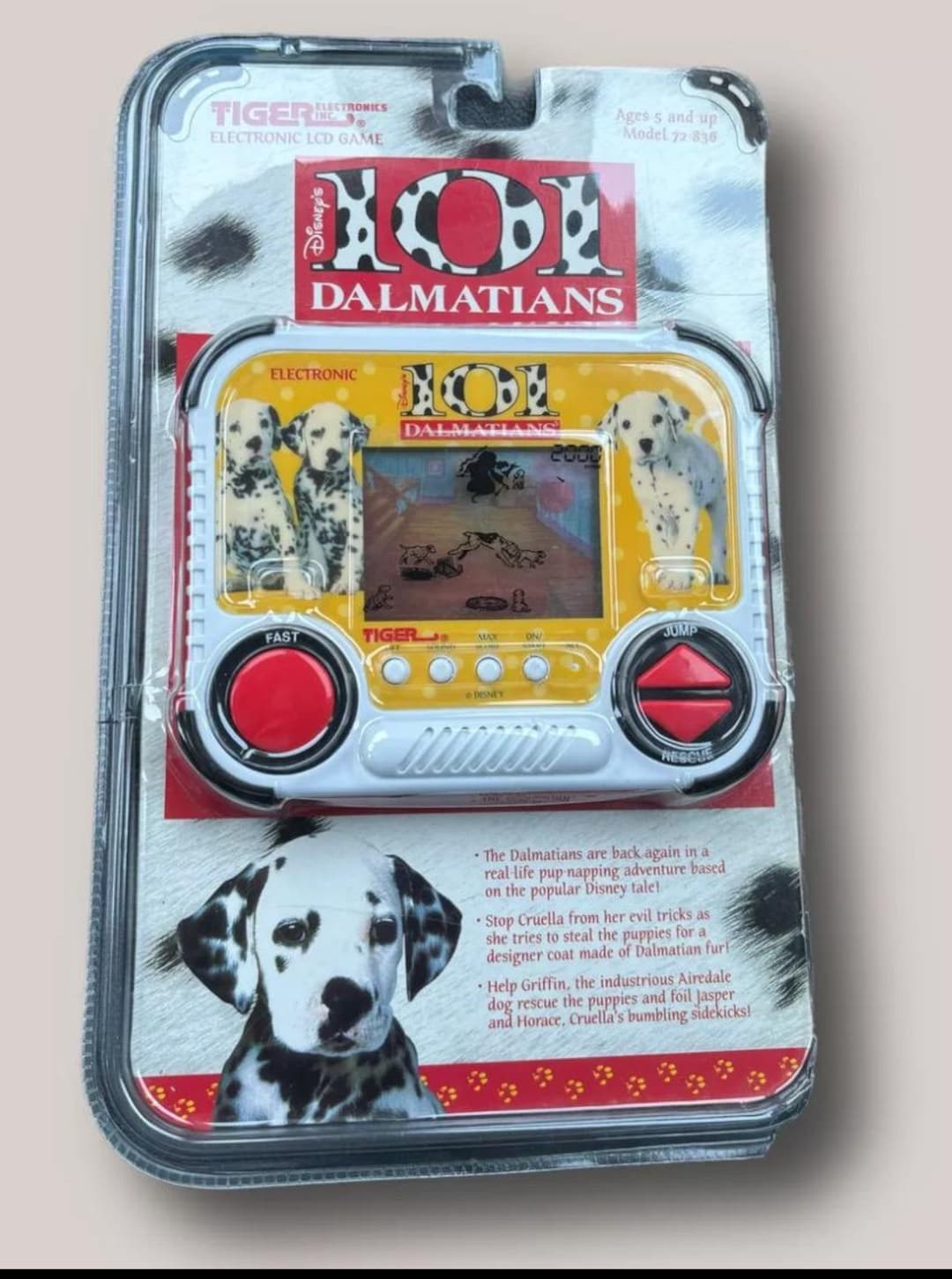 Vintage Tiger Electronics Handheld LCD Games 101 Dalmations
