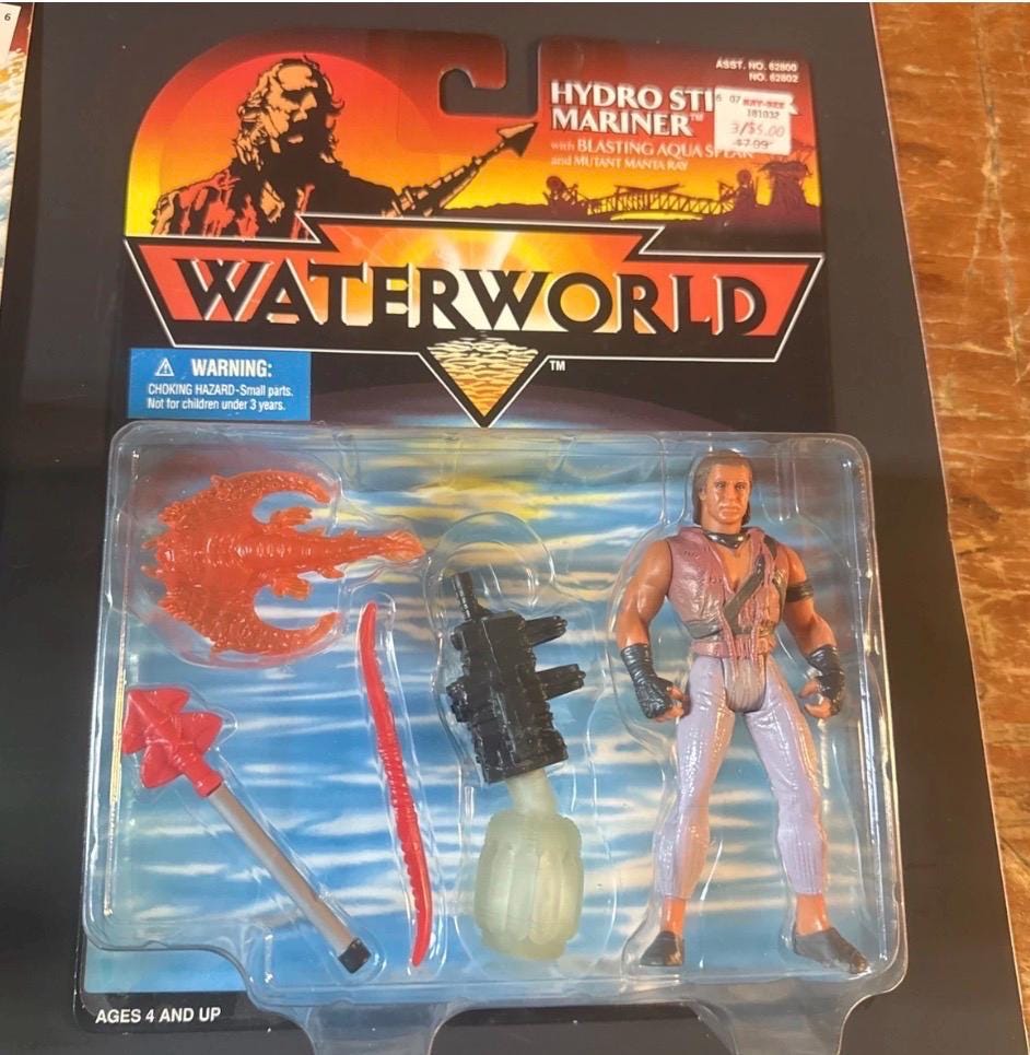 Vintage Waterworld Action Figure 90s Movie Toy | Rare Collectible