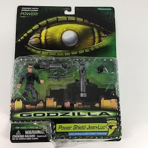 Godzilla Power Shield Jean-Luc Action Figure Vintage 1998 Trendmasters Sealed