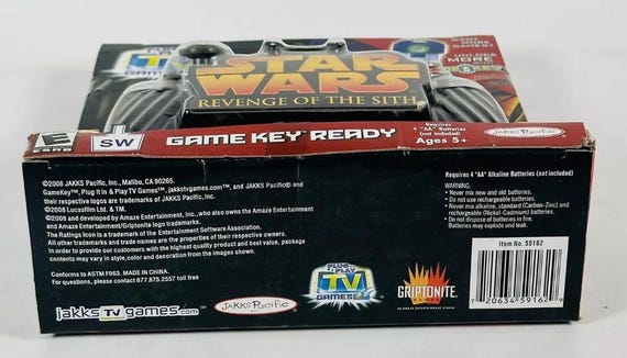 Star Wars Plug & Play TV Game: Revenge of the Sith (2005) - Etsy