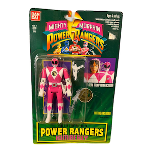 Vintage 1994 Bandai Mighty Morphin Power Rangers Pink Ranger Kimberly Figure