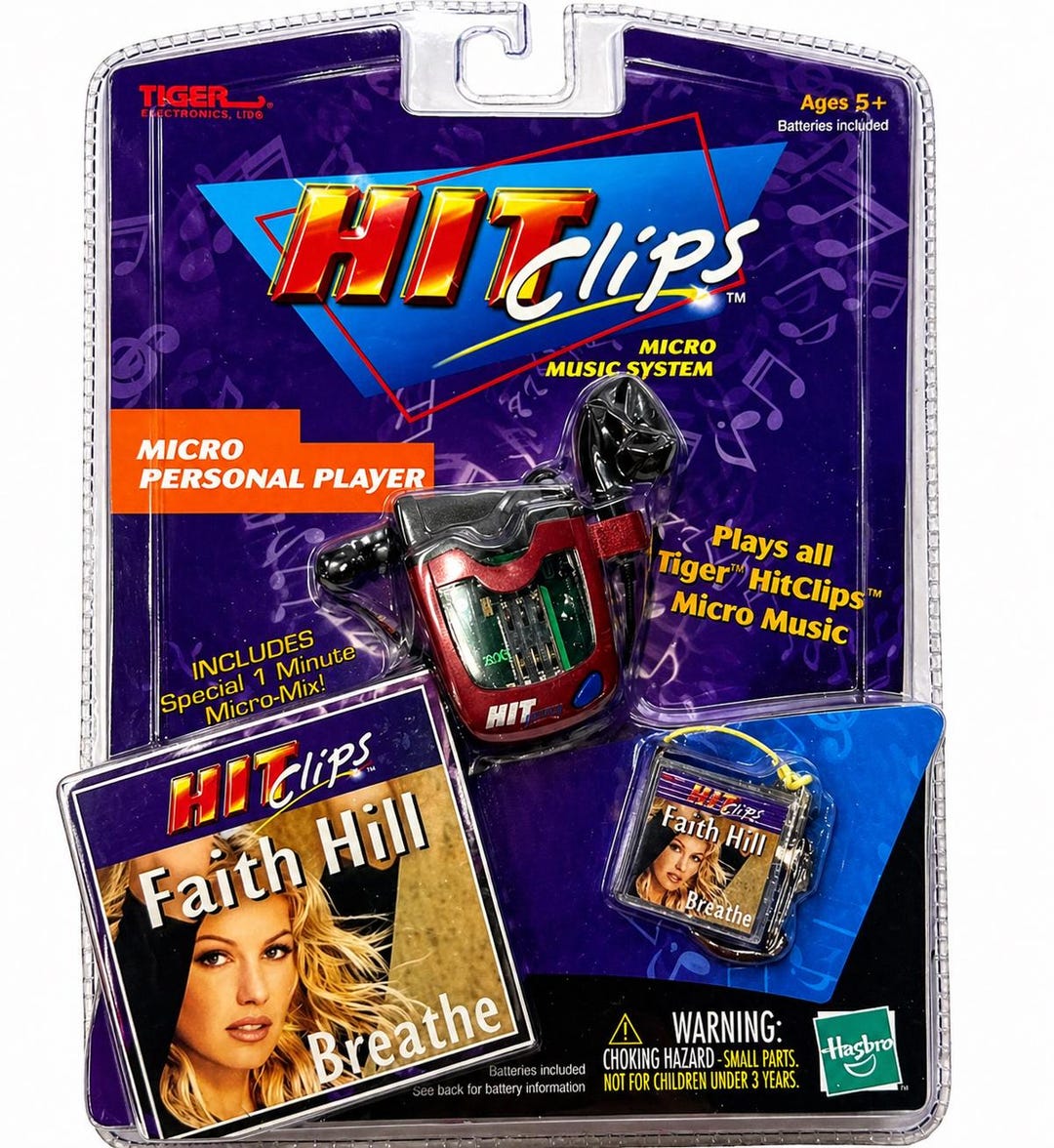 Vintage Sealed - 2001 Hit Clips Faith Hill Breathe Micro Personal