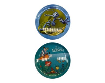 Disney uit de jaren 90 A Bugs Life Vintage The Little Mermaid Meeko Meeko melamine bord schotel Disney Princess Zak Designs 8 inch