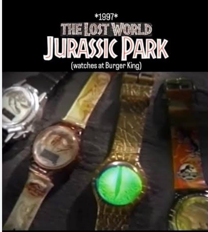Jurrasic Park Burger King Watches - Etsy