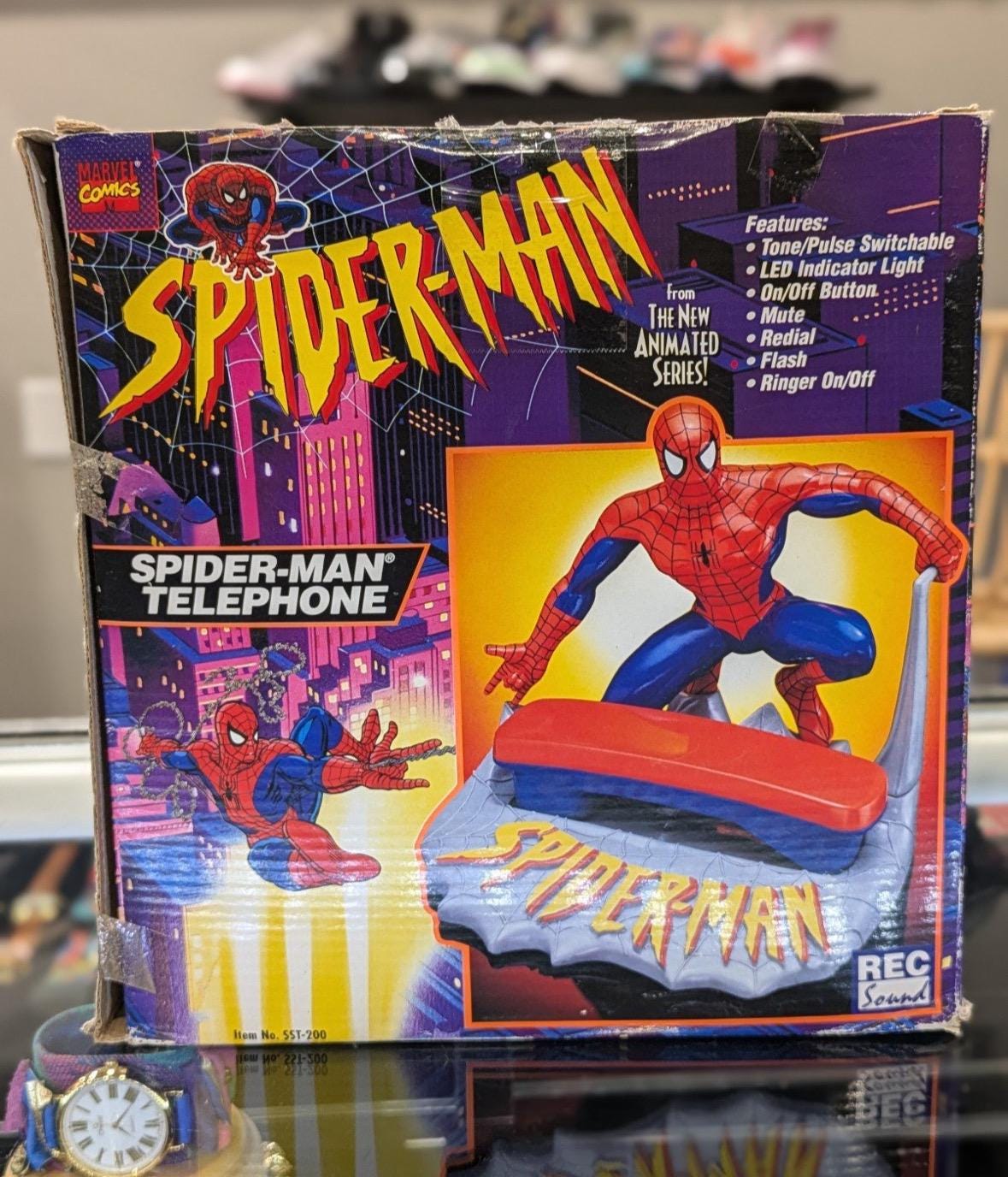 Vintage 1994 Marvel the Amazing Spider-man Telephone New in Box