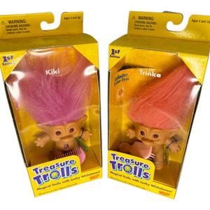 Treasure Troll Kiki Trinka 3” 1998 1st Edition Brand New in Box Vintage Collectible Toy Gift