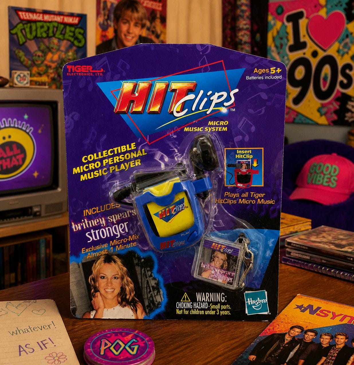 Sealed Britney Spears Stronger Hitclips Micro Music Player, Y2K