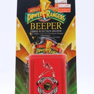 Red Ranger Beeper Mighty Morphin Power Rangers 1993. NEW SEALED! Collectors item!