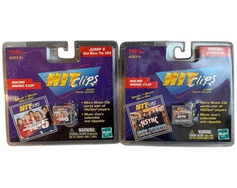 2 Tiger Hit Clips NSYNC "Girlfriend" Micro Chip 2001 & Jump 5 Hit Song!