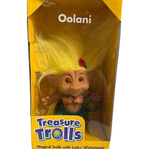 1998 Treasure Troll Oolani 5”  Brand New in Box Vintage Collectible Toy Gift!