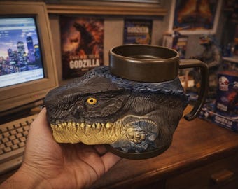 Godzilla Toho Co. 1998 Equity Toys Gruesome Gulper Monster Mug!