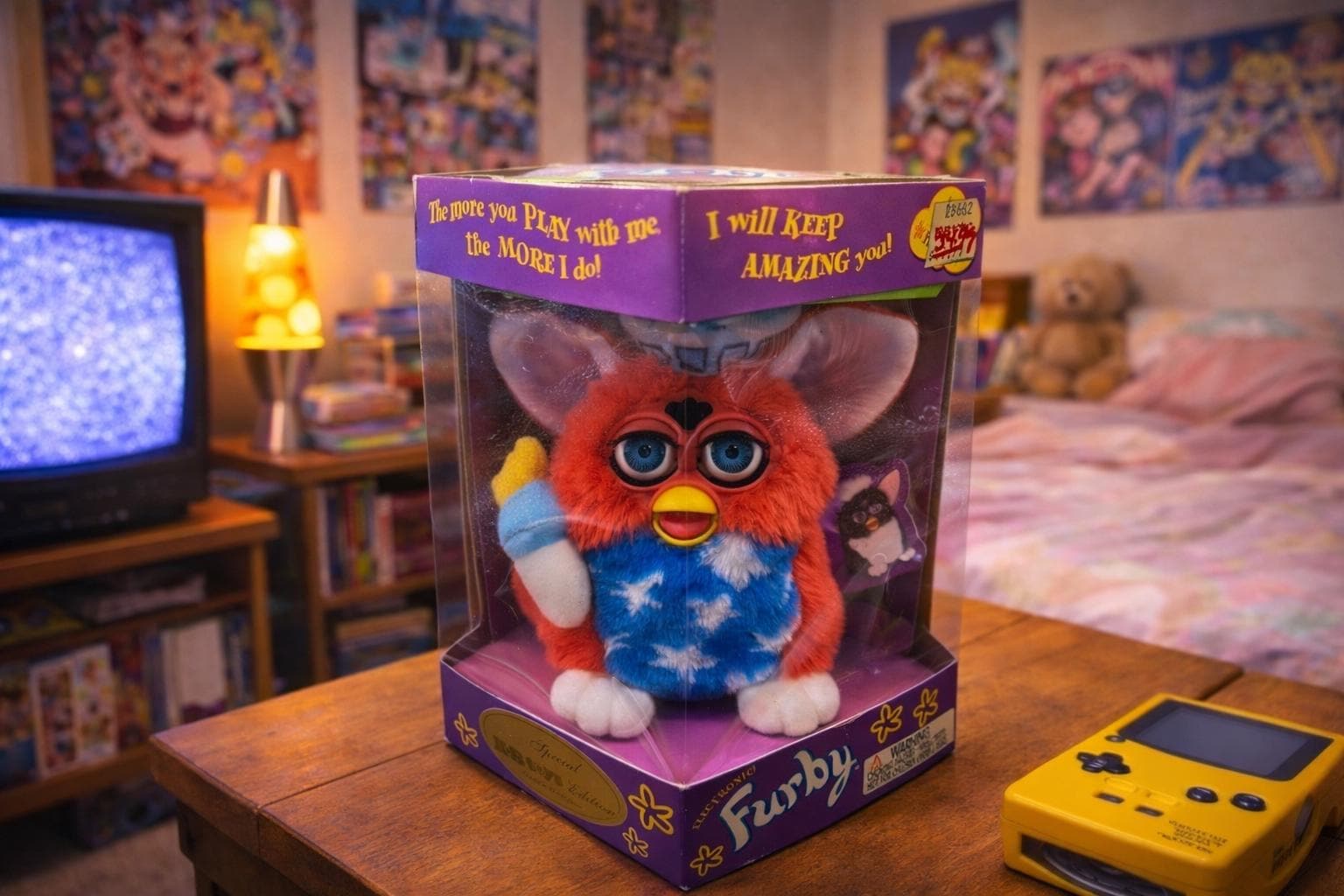 自由の女神　ファービー　Furby 海外版KBトイ限定★ レア★ ファービー限定版 KB TOYS 自由の女神像 工場密封 1998年製