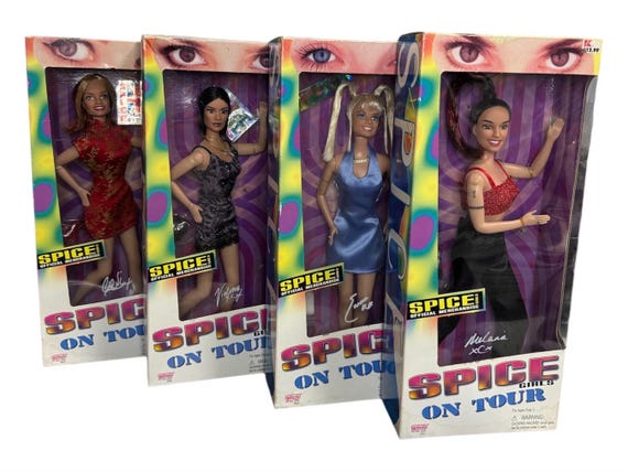 Vintage 1998 Spice Girls on Tour Dolls Sold Separately Rare 90s