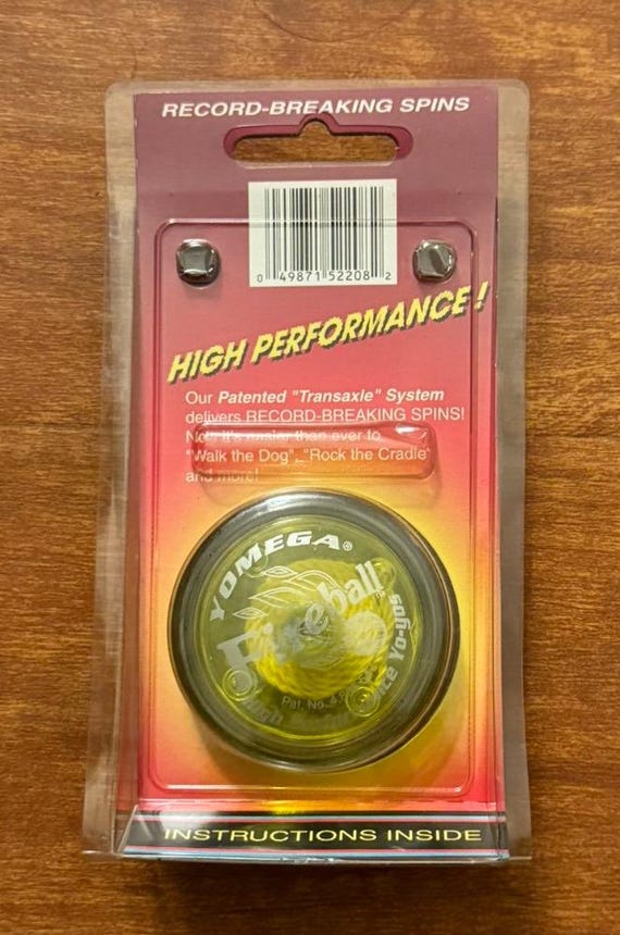 Vintage Factory Sealed Yomega Neon/yellow/clear Saber Wing Yo-yo
