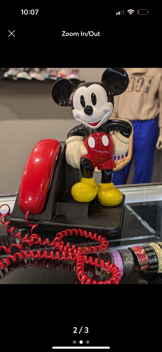 Vintage Disney Mickey Mouse Phone 1990's Telephone With Box ! - Etsy