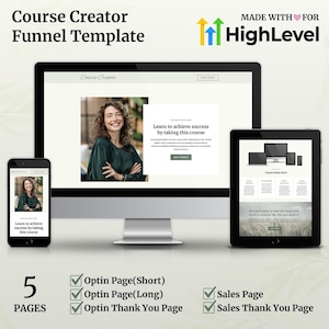 HighLevel Course Creator Funnel Template | Go High Level