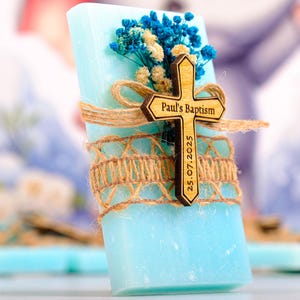 Personalized Baptism Soap Favors for Guest, Boy Baptism Favor Soap, Scented Soap Bulk Favors, Baby Shower Party Favor, Communion Favor Guest
