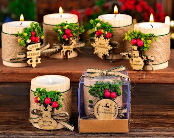 Christmas Gifts, Wood Candle Holder, Christmas Decor, Christmas Ornaments, Merry Christmas, Happy Holidays, Christmas Candles, Holiday Decor