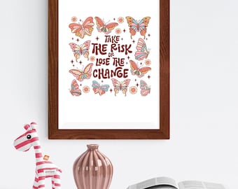 Retro Boho Affirmationer PNG Clipart: Groovy Sun Illustration (PDF-fil)