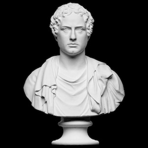 statue sculpture bust george gordon byron furniture classical art