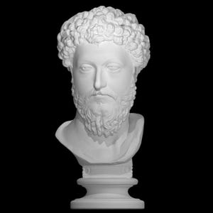 Statue Head of Marcus Aurelius Emperor of Rome Classical Art Furniture
