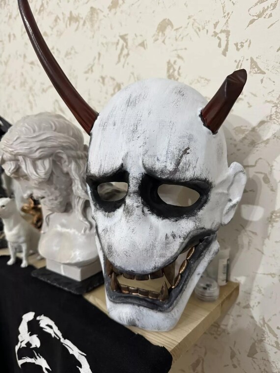 Japanese Ghostwire Mask Tokyo Hannya Mask Oni Oriental Art