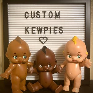 Custom Kewpie Doll, Fully Adjustable Body, Retro, Vintage Gift, Kitschy Cute