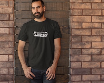 Divertente t-shirt unisex tinta in capo con la scritta "Non sto discutendo", maglietta con messaggio, maglietta grafica umoristica, maglietta sarcastica, maglietta regalo originale