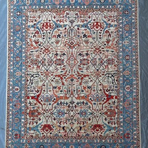 Serapi Bidjar Rug Hand Knotted Persian Wool Rug, 8x10 Oriental Area rug for living room, Bedroom or office Rug