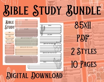 Bible Study Bundle, Cactus Bible Study, Western Bible Study, Cowboy Church, Cowgirl Bible
