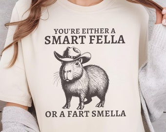 Funny Capybara Vintage T-Shirt: Retro 90s Style