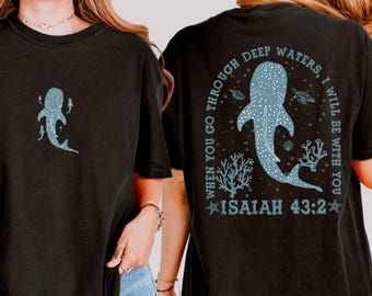 Comfort Colors Whale Shark T-shirt: Christian Ocean T-shirt