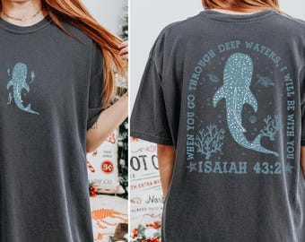 Comfort Colors Whale Shark T-shirt: Beachy Christian T-shirt
