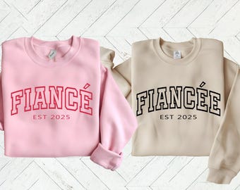 Custom Fiance/Fiancee Sweatshirt: Engagement Gift, Future Mr. & Mrs.