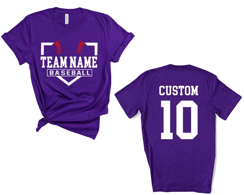 Custom Baseball Team Mascot T-shirt, Personalized Baseball Mom Tee - Etsy