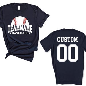 Custom Baseball Mom Shirts, Baseball Team,Baseball Tee, Personalized Baseball Shirt, Game Day Baseball, Name and Number Baseball Sweatshirt