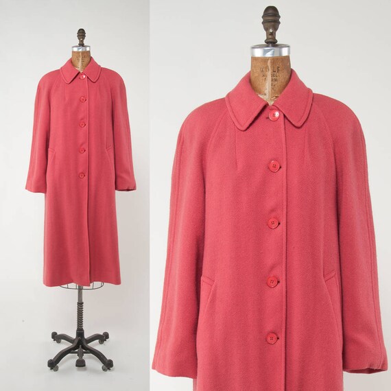 pink wool vintage coat Gem