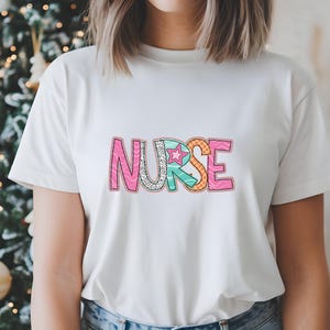Nurse PNG, Colorful, Dalmatian Dots, Medical, Occupation, Digital Gile, Sublimation Download, DTF