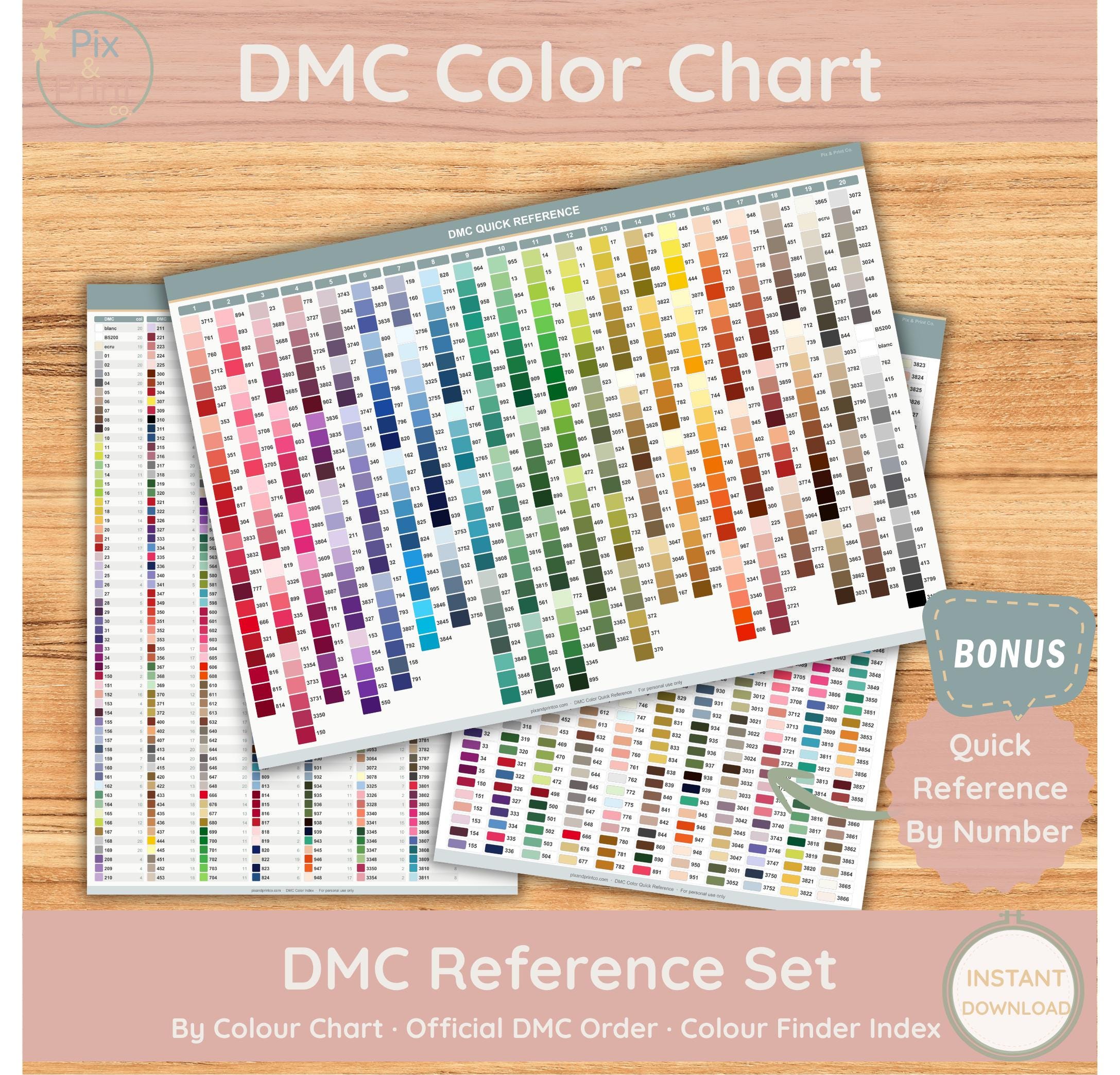 Dmc color chart pdf - Etsy 日本
