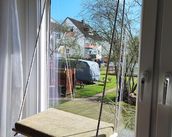 Lit pour chat, chaise longue de fenêtre, chaise longue suspendue pour chat, ensemble de chaises longues suspendues pour chat, mobilier pour chat, hamac pour chat, lit de fenêtre pour chat, étagère de fenêtre pour chat