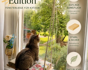 Edizione estiva. Lettino per gatti da finestra. Cuccia per gatti. Set di lettini sospesi. Mobili per gatti. Amaca per gatti. Cuccia per gatti da finestra. Mensola per gatti da finestra.