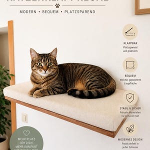 Cuccia per gatti. Mensola per gatti. Lettino per gatti. Mensola pieghevole a muro per gatti. Lettino a muro. Mobili per gatti. Mobili salvaspazio per gatti. Lettino a muro pieghevole.